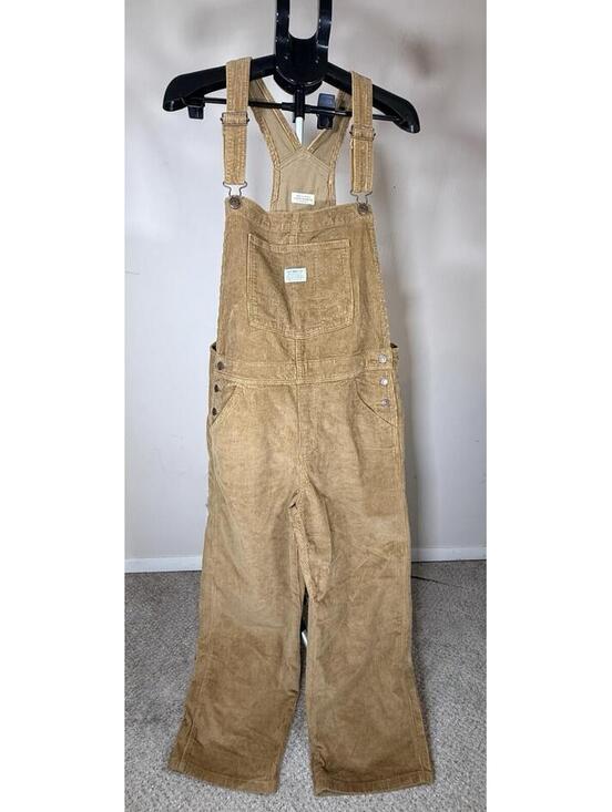 Levi's Denim - Levi’s Baggy Highwater Corduroy Overalls Ermine Tan Women's Size Large